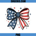 Patriotic USA Bow Stars Stripes PNG, American Flag Ribbon PNG