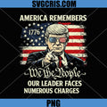America Remembers 1776 We The People PNG, Patriotic USA Leader Design PNG