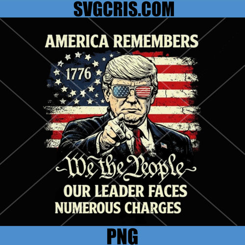 America Remembers 1776 We The People PNG, Patriotic USA Leader Design PNG