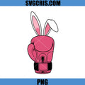 Easter Bunny Boxing Glove Pink Cute Design PNG, Funny Easter Bunny PNG