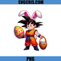 Easter Bunny Anime Character PNG, Cute Anime Goku Easter Basket PNG