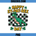 Happy St Pat Rex Day Dinosaur PNG, St Patrick T Rex Clover PNG