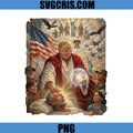 Trump Healing Prayer Patriotic America PNG, USA Faith PNG, Funny Trump PNG