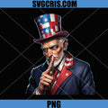Uncle Sam Shh Quiet Patriotic PNG, USA America Character PNG, 4th Of July PNG