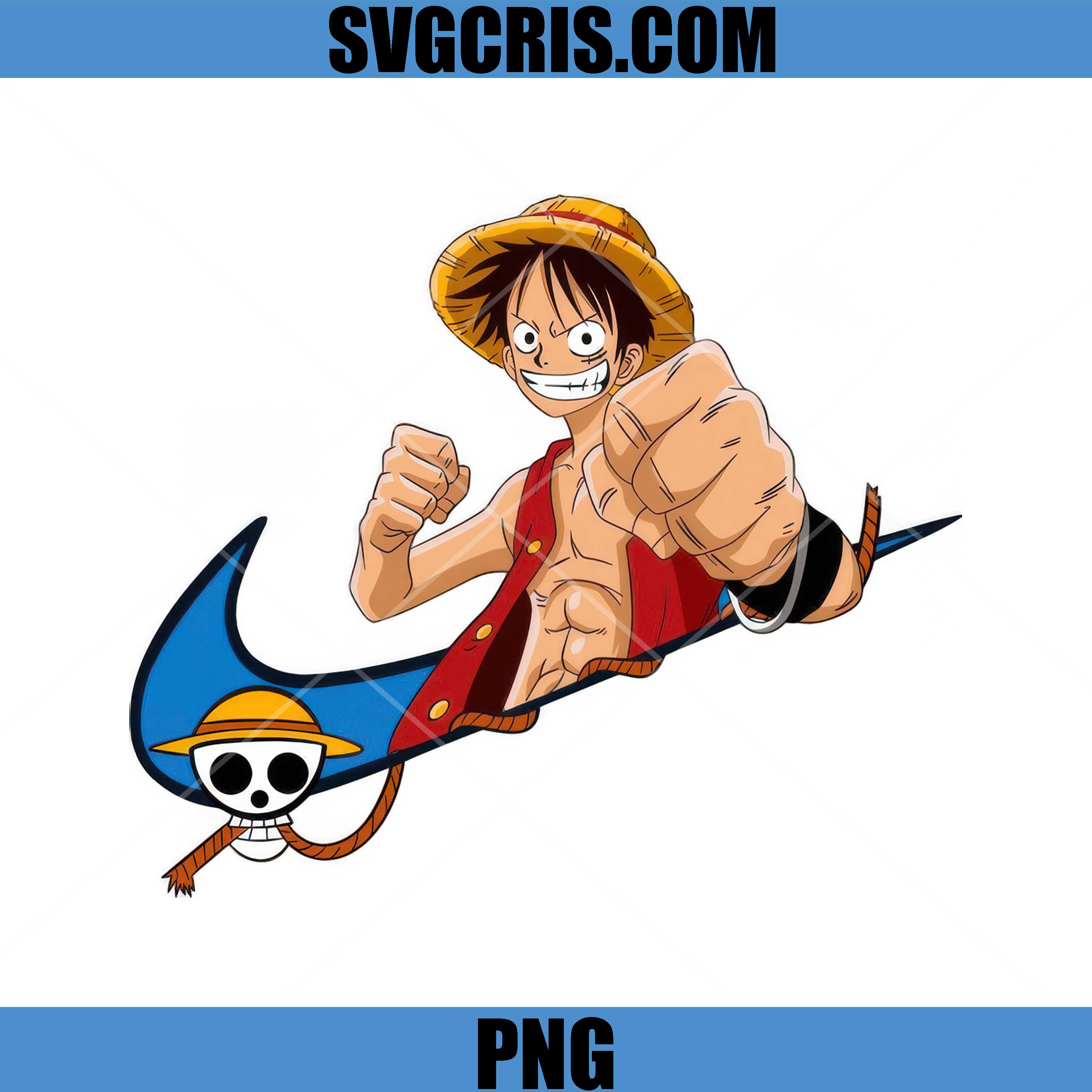 Luffy One Piece Punch Nike PNG, Pirate Luffy Art PNG