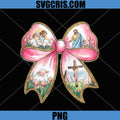 Jesus Easter Bow With Lamb PNG, Christian Cross Bow PNG