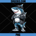 Swag Shark With Gold Chain PNG, Urban Street Shark Style PNG