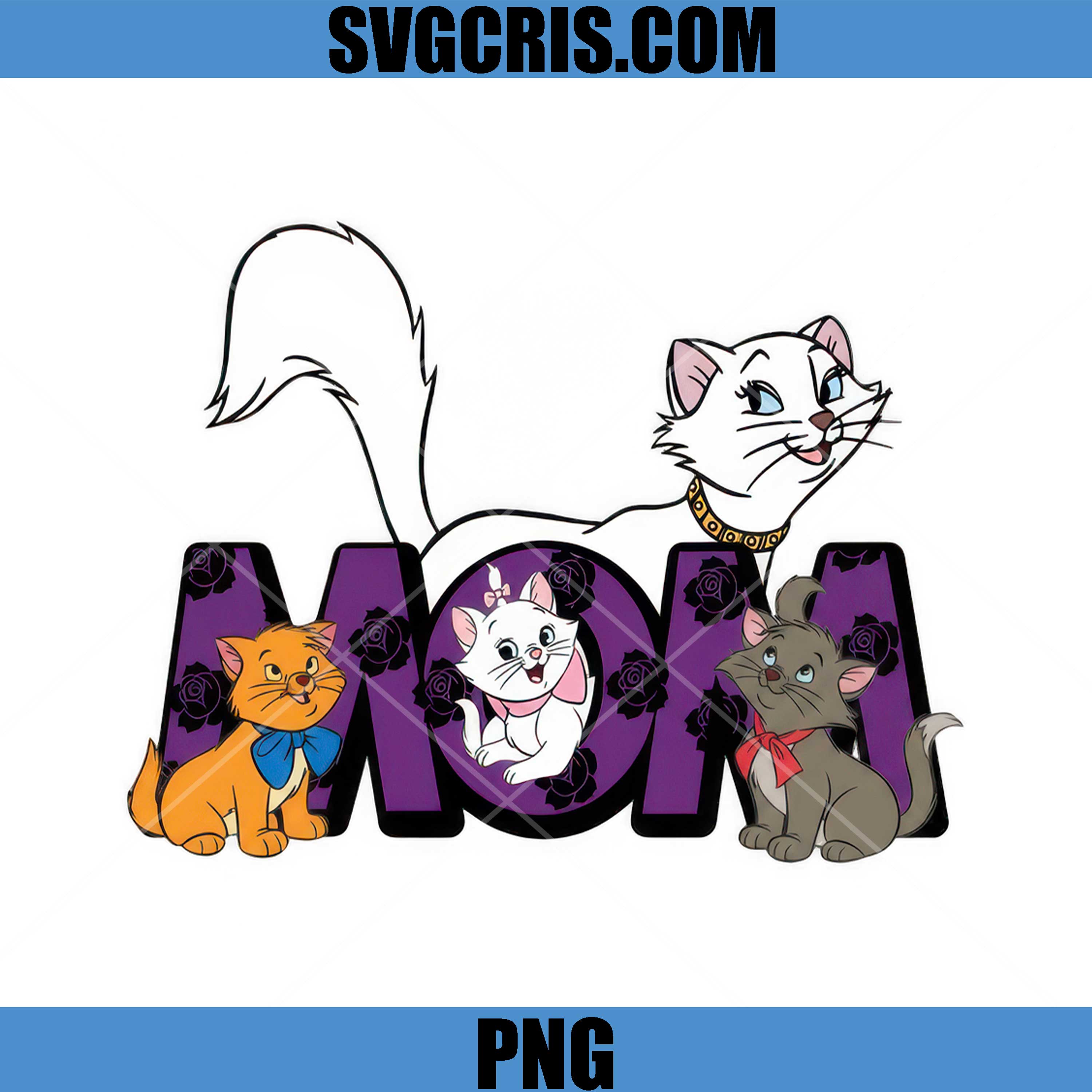 Aristocats Mom PNG, Aristocats Disney Mothers Day PNG