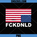 American Flag FCKDNLD Protest PNG, Political Statement USA Flag PNG
