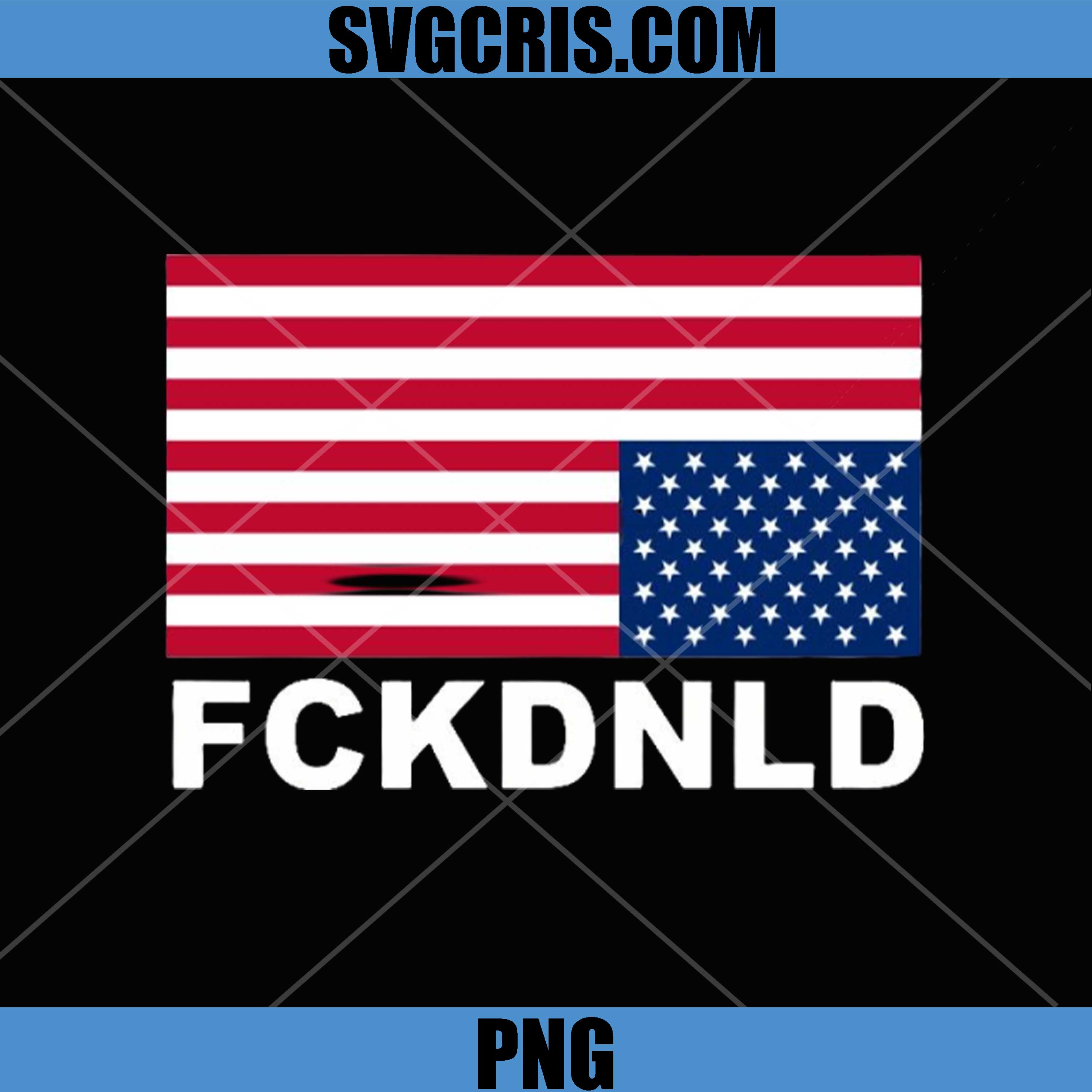 American Flag FCKDNLD Protest PNG, Political Statement USA Flag PNG