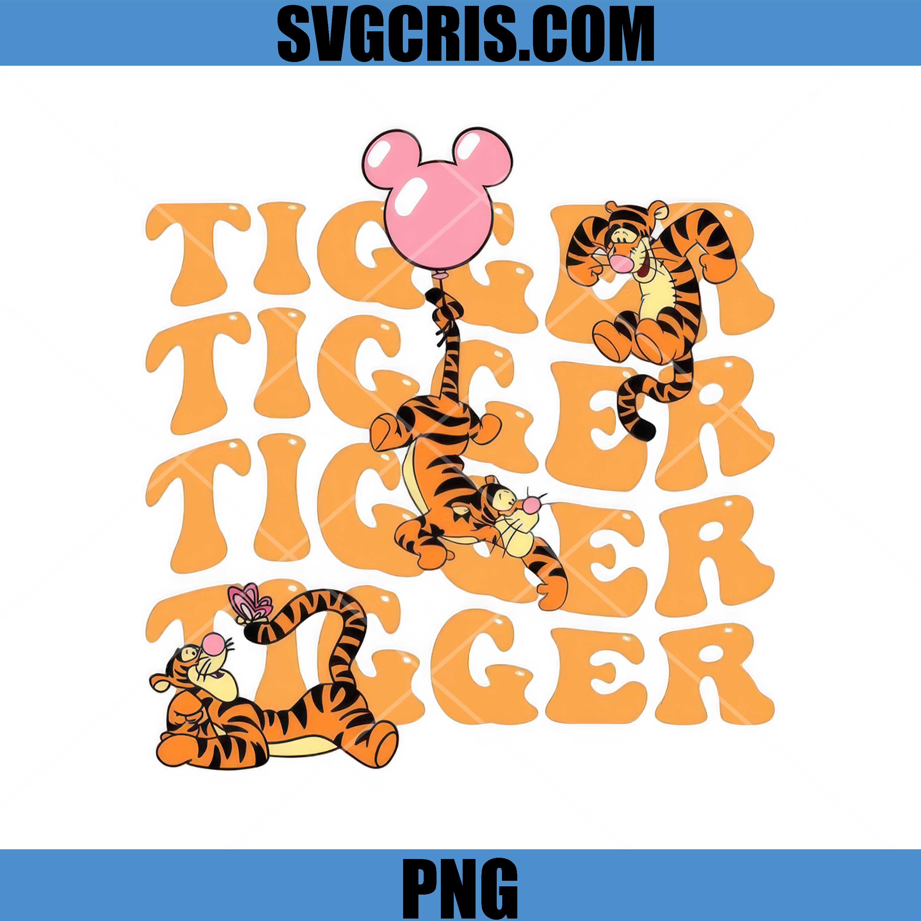 Tigger Disney PNG, Tiger Cute Balloon PNG