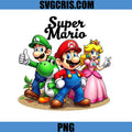 Super Mario Luigi Yoshi Princess PNG, Super Mario Family PNG