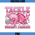 Tackle Breast Cancer PNG, Pink Football Awareness PNG