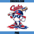 Chicago Cubs PNG, Chicago Cubs Tumbler PNG, Ice Cream Drip PNG