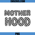 Mother Hood Checkered Text PNG, Retro Mama Style PNG