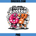 Happy Easter 67 Cartoon Numbers PNG, Cute 6 7 Design PNG