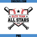 Elite Team All Stars Baseball 2026 Design PNG, Sports Team PNG