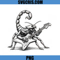 Rock Scorpion Guitar PNG, Cool Animal Musician Electric Guitar Graphic PNG