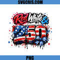 Red White And 250 PNG, USA Flag Drip PNG, 4th Of July Design PNG