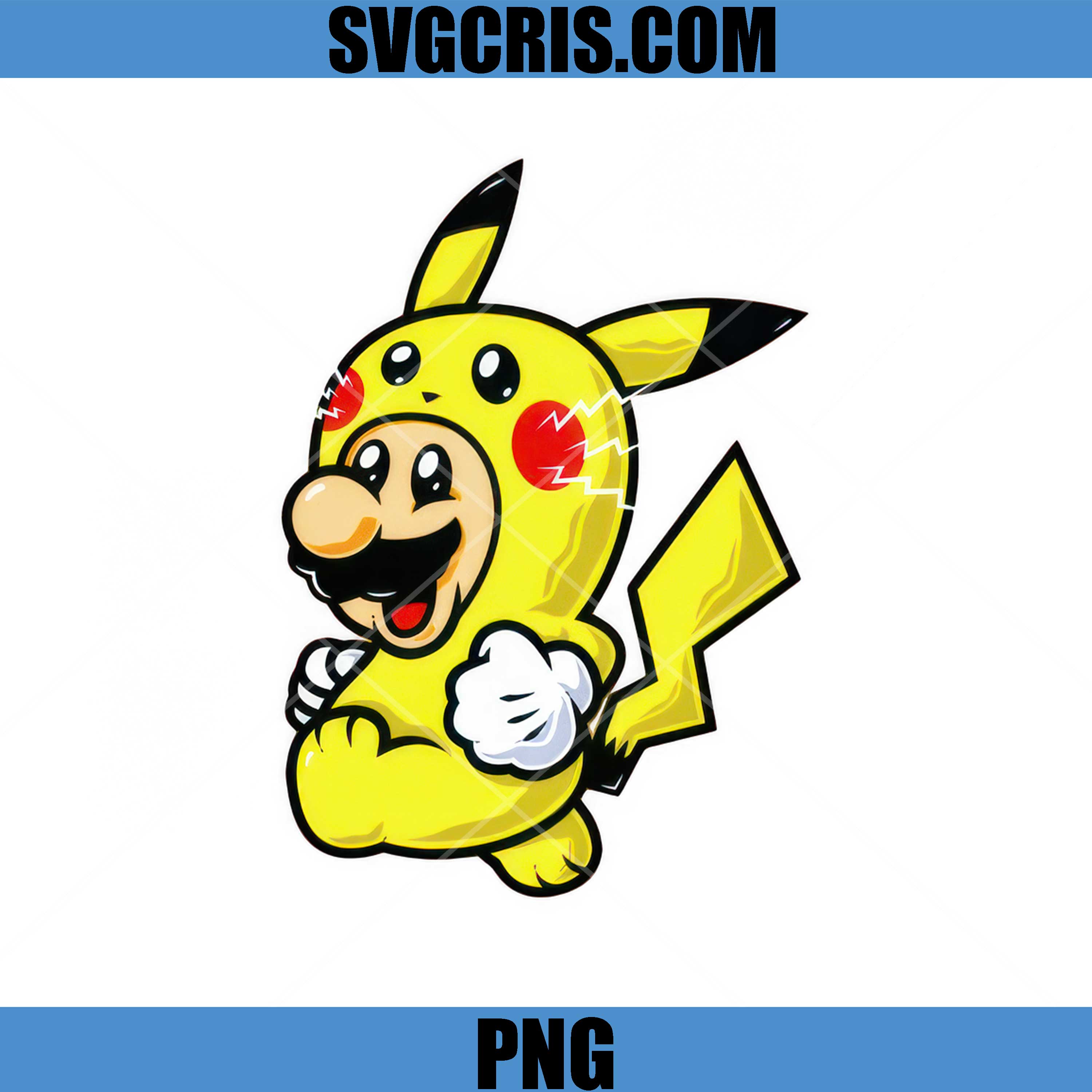 Mario Pikachu Style PNG, Pikachu Mario PNG