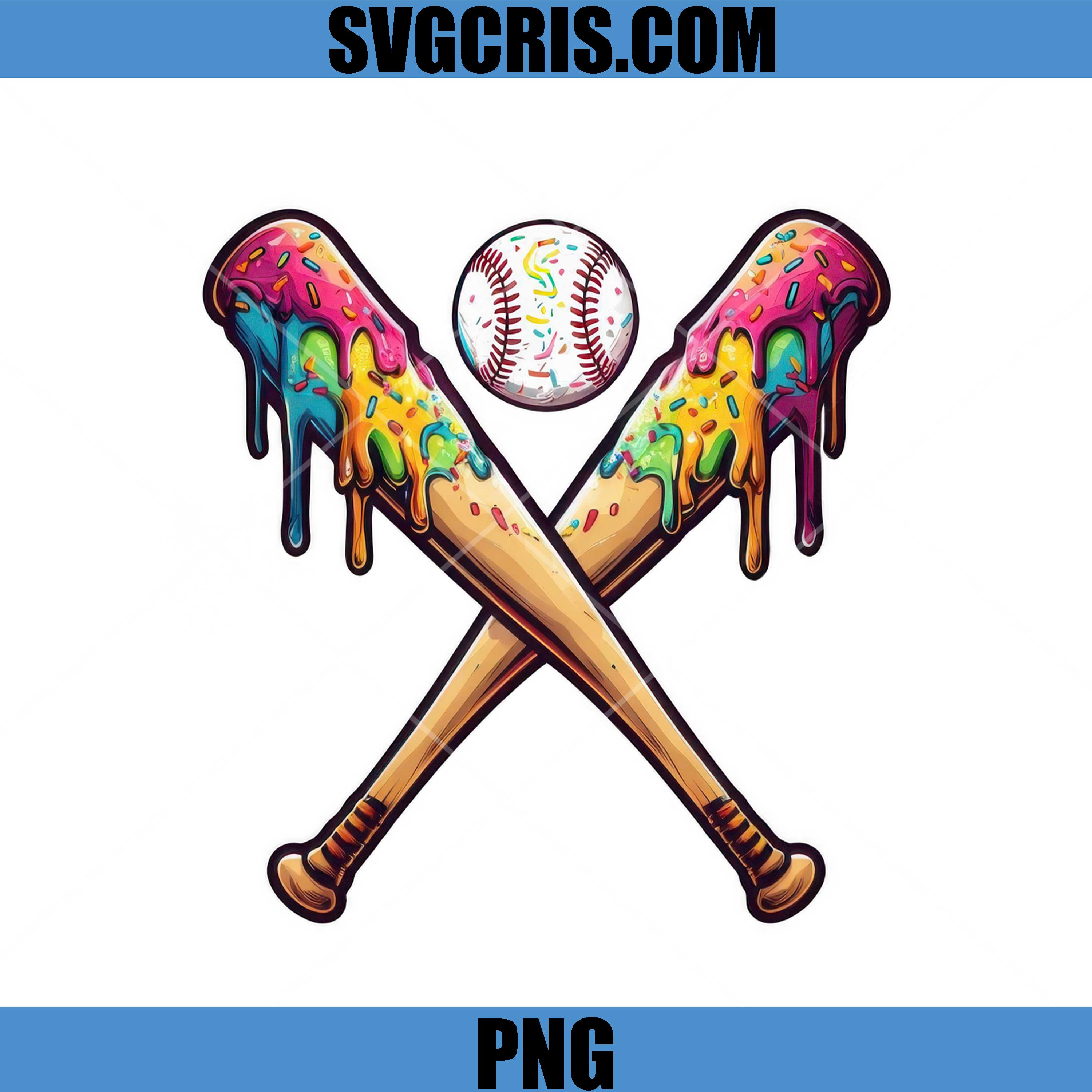 Baseball Bat Cross Simple Design PNG, Minimal Sport Graphic PNG
