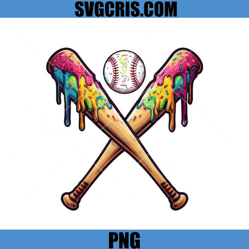 Baseball Bat Cross Simple Design PNG, Minimal Sport Graphic PNG