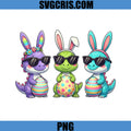 Kawaii Dinosaur Bunny Ears PNG, Cute Easter Egg Dino Character PNG