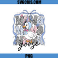 Mama Goose Cute Duck With Bow PNG, Floral Leopard Mothers Day PNG