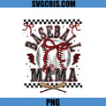 Baseball Mama Bow Baseball Ball Design PNG, Baseball Mama PNG