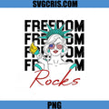 Freedom Rocks Statue Lady Patriotic Design PNG, American Freedom PNG