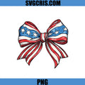 American Flag Bow Design PNG, Cute Patriotic Ribbon PNG, USA Style Bow PNG