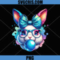 Bunny Easter With Glasses Bow Easter PNG, Bunny Easter PNG