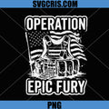 Operation Epic Fury PNG, Tactical Gear PNG, Military Vest Patriotic Design PNG