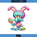 Easter Squid Bunny Cartoon PNG, Funny Squid Character Easter Egg PNG
