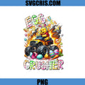 Egg Crusher Monster Truck PNG, Easter Truck Cartoon PNG