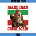 Make Iran Great Again PNG, Iran Flag Political Parody Design PNG, Anti Trumd War PNG