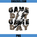 Game Day Leopard Lightning PNG, Sport Thunder Design PNG