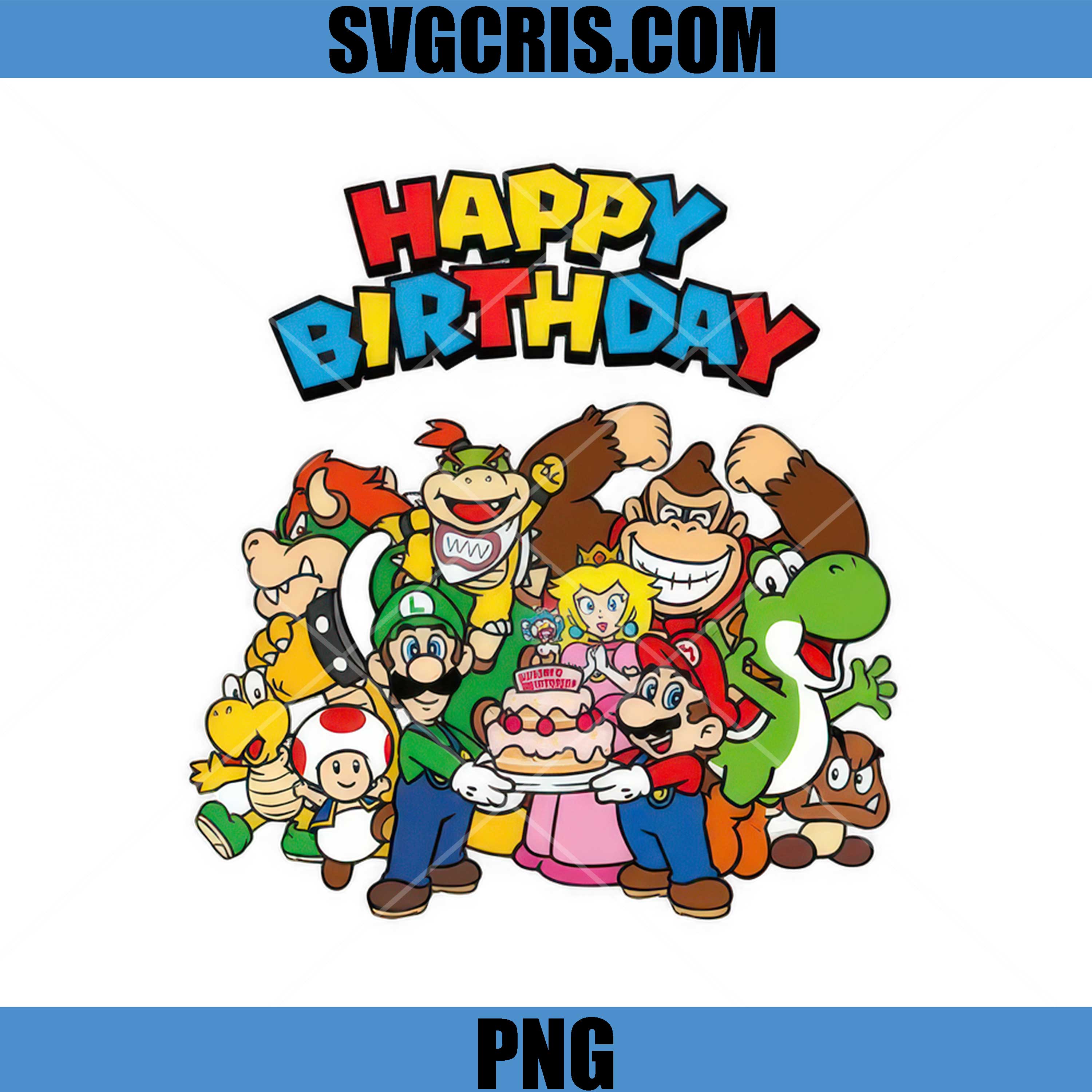  Mario Birthday PNG, Happy Birthday Mario PNG