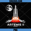 Artemis II Rocket Launch Space PNG, Exploration Back to the Moon PNG