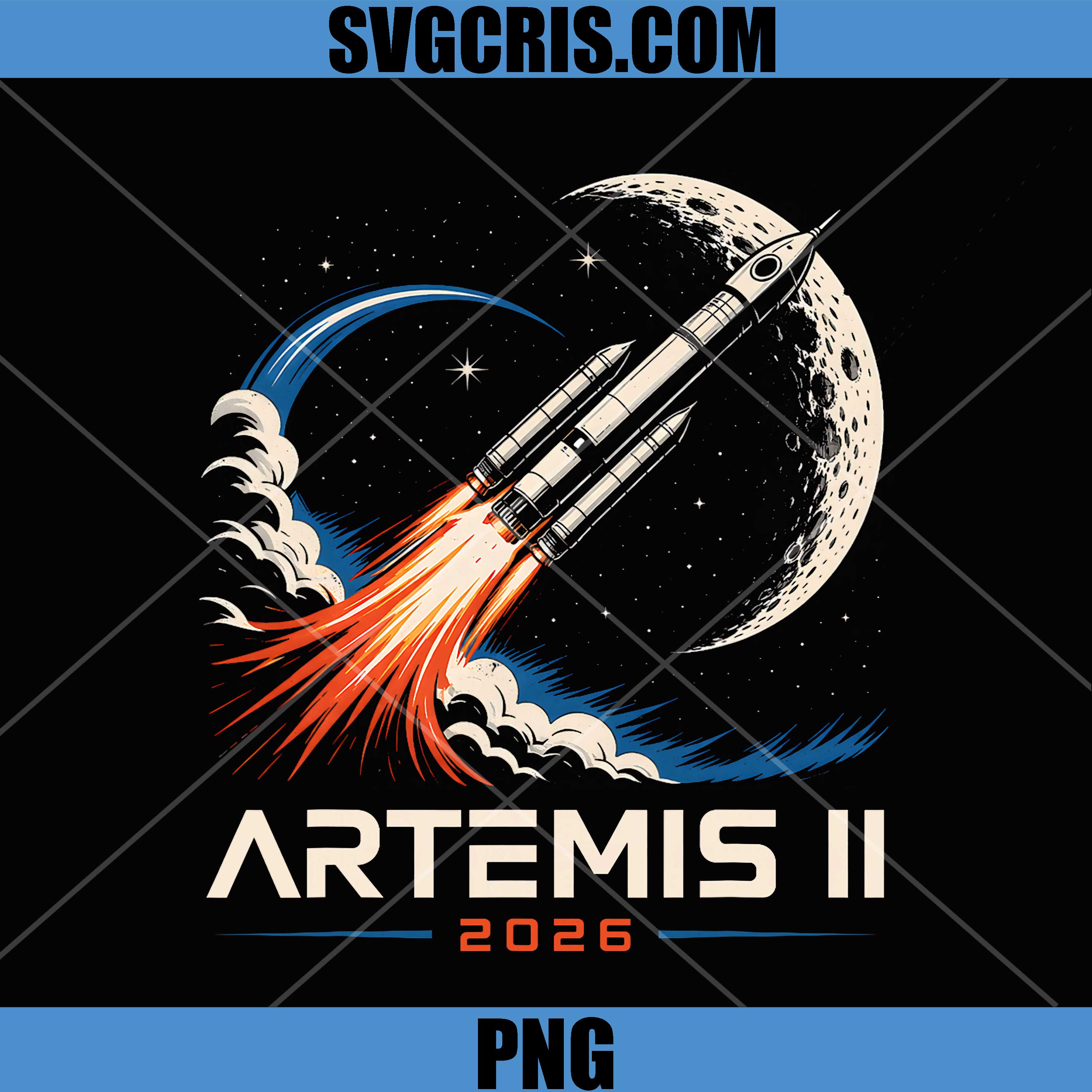 Artemis II Rocket Space Launch PNG, Back to The Moon Mission 2026 PNG
