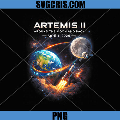Artemis II Rocket Space PNG, Back to The Moon Mission 2026 PNG