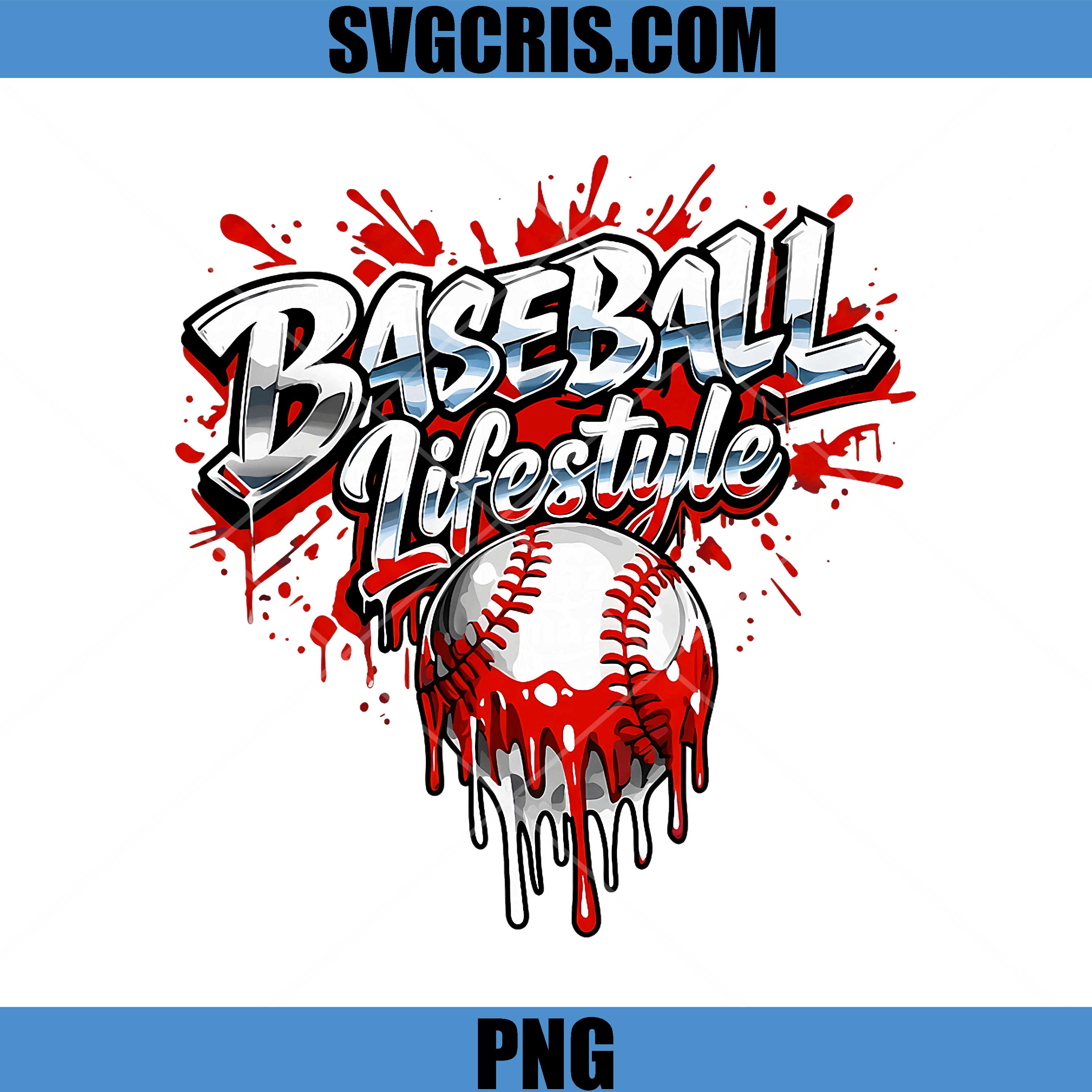 Baseball Life Style PNG, Apparel Drip Baseball PNG