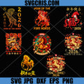 Year Of The Horse 2026 PNG Bundle, Chinese New Year Horse Celebration PNG