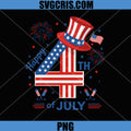 Happy 4th of July Patriotic PNG, US Flag Fourth of July PNG