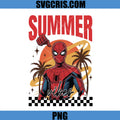 Spiderman Summer Vibes PNG, Beach Vacation Hero PNG