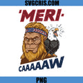 Meri Caaaaw Bigfoot PNG, Bigfoot Eagle Patriotic PNG