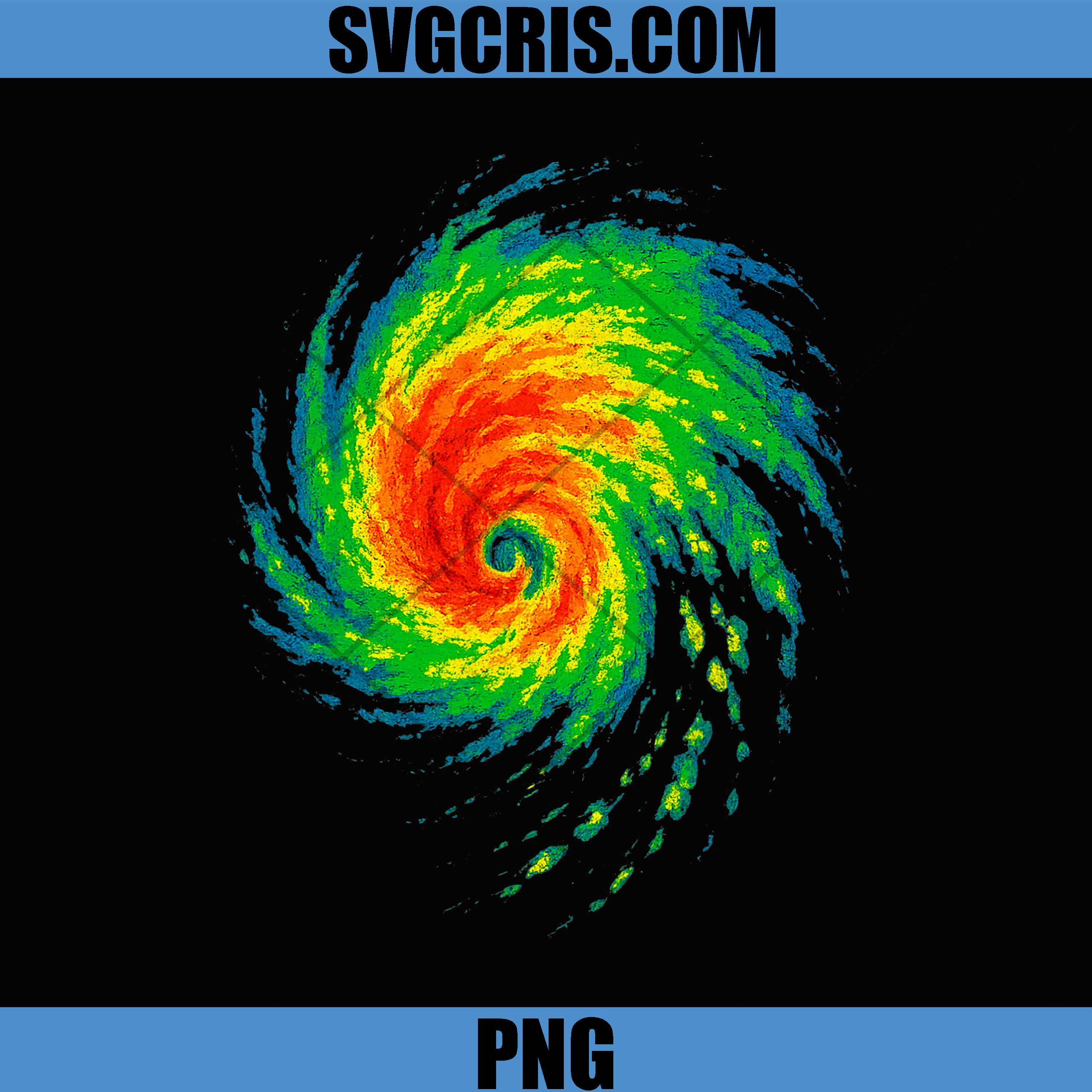 Weather Radar Storm Spiral Illustration PNG, Meteorology Art PNG