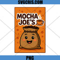 Mocha Joe’s Cute Coffee Beans PNG, Kawaii Cafe Coffee Art PNG