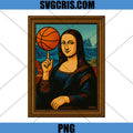 Mona Lisa Spinning The Basketball PNG, ON HER Finger Comic PNG
