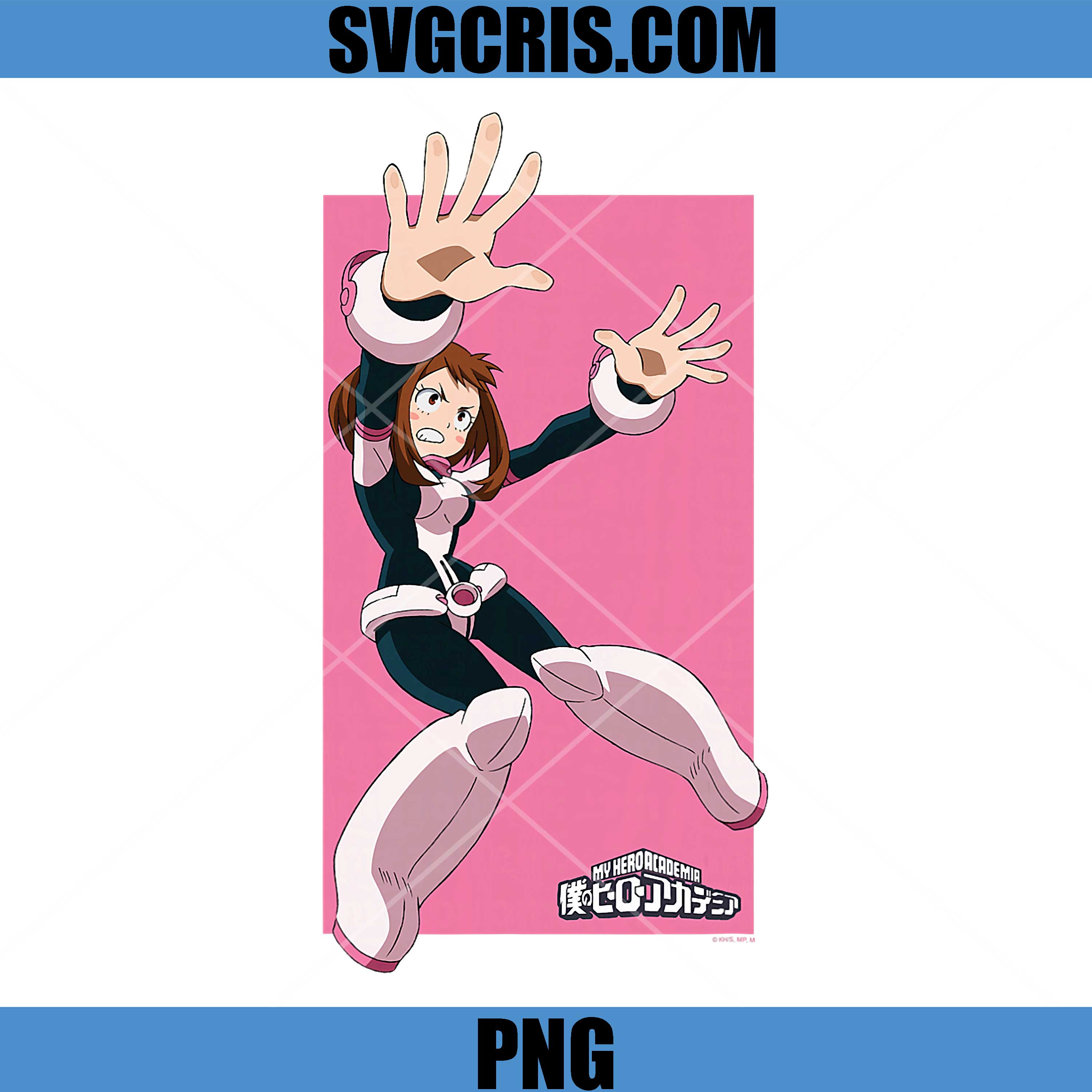 My Hero Academia PNG, Uraraka Hero Pose Anime PNG